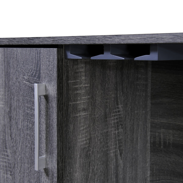 Gdf Studio Lochner Mid Century Modern Wine Rack Bar Cabinet