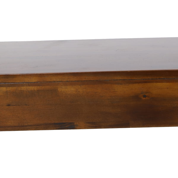Gdf Studio Logan Acacia Wood Dining Benches Set Of 2 Rich Mahogany