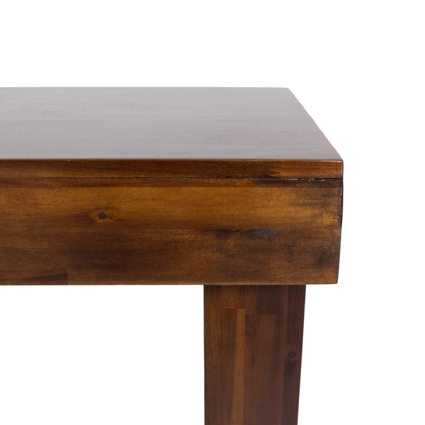 Gdf Studio Logan Acacia Wood Dining Benches Set Of 2 Rich Mahogany
