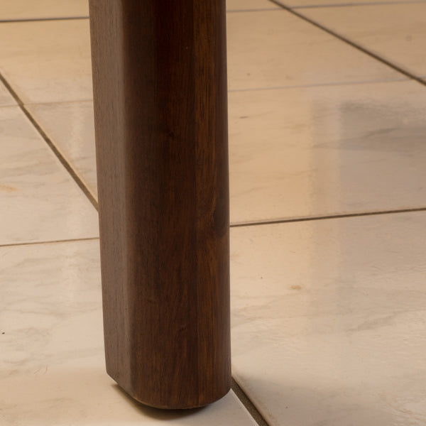 Gdf Studio Logan Mid Century Modern Acacia Wood Dining Table Mahogany