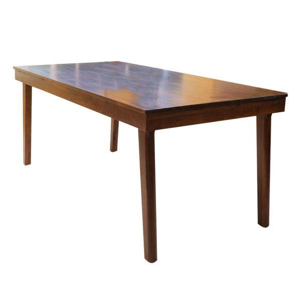 gdf studio Logan Mid Century Modern Acacia Wood Dining Table Mahogany