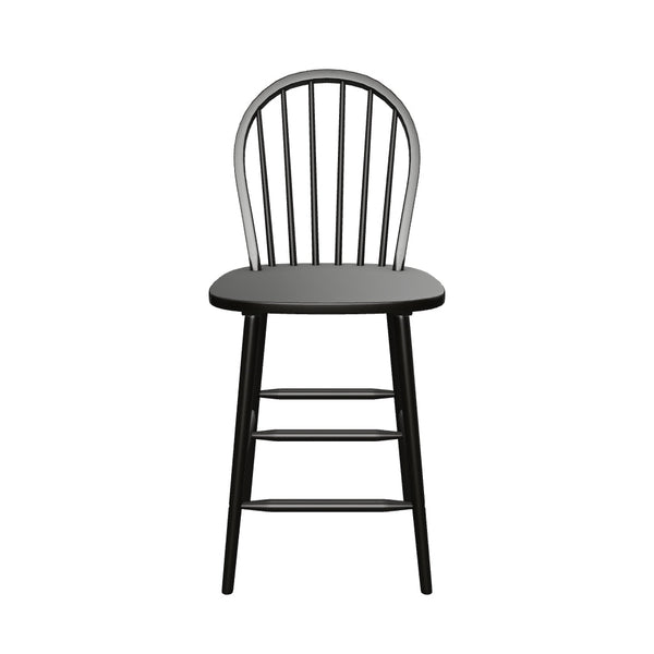 Gdf Studio Lopez Farmhouse Spindle Backrest Wood Barstools (Set Of 2)