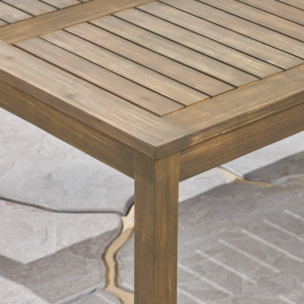 Gdf Studio Lorelei Outdoor 5 Piece Acacia Wood Chat Set