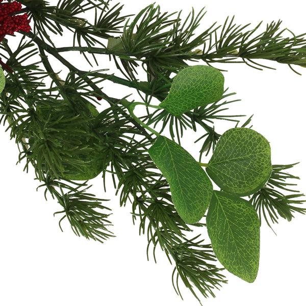 Gdf Studio Loveren 5-foot Eucalyptus And Pine Artificial Garland With Berries