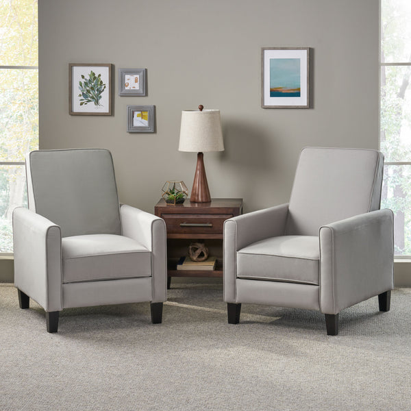 gdf studio Lucas Contemporary Fabric Recliner (Set of 2)