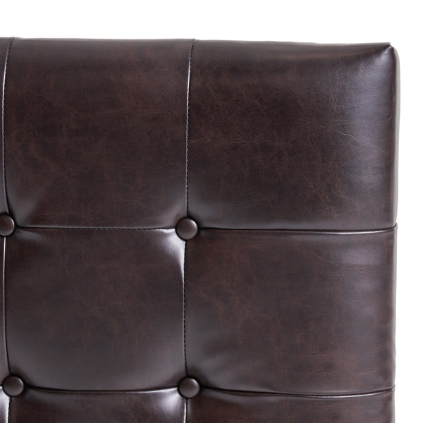 Gdf Studio Lucca Tufted Bonded Leather King/Cal King Headboard