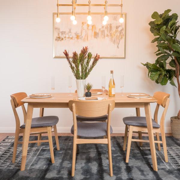 Gdf Studio Lucille Mid-Century Modern 5 Piece Dining Set