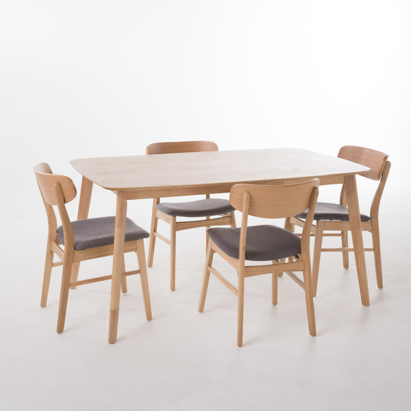 gdf studio Lucille Mid-Century Modern 5 Piece Dining Set