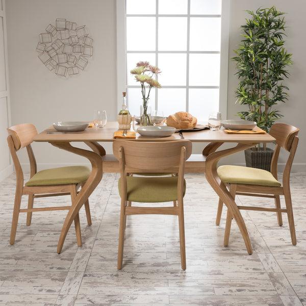 Gdf Studio Lucille Mid-Century Modern 5 Piece Dining Set