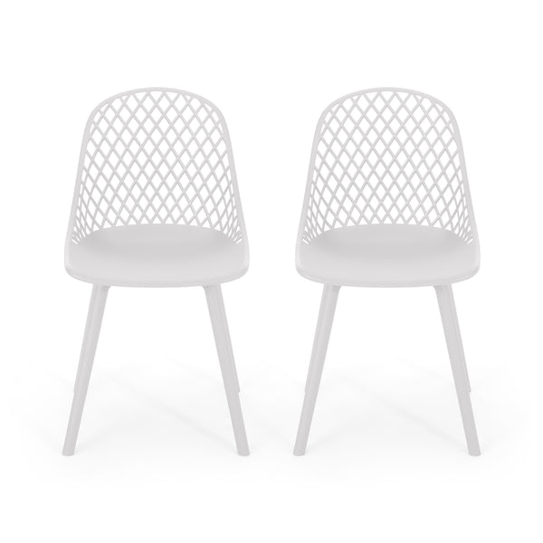 Gdf Studio Lucy Outdoor Modern Dining Chair (Set Of 2)