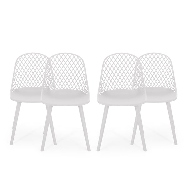Gdf Studio Lucy Outdoor Modern Dining Chair (Set Of 4)