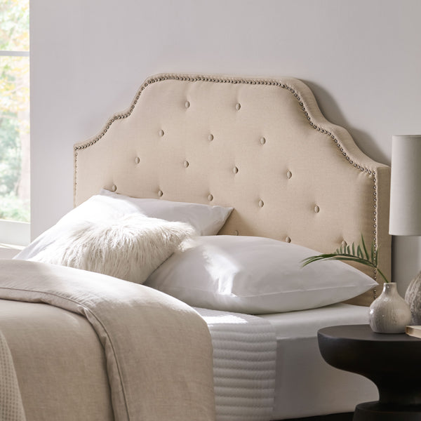 Gdf Studio Luella Fabric Tufted Queen/Full Headboard