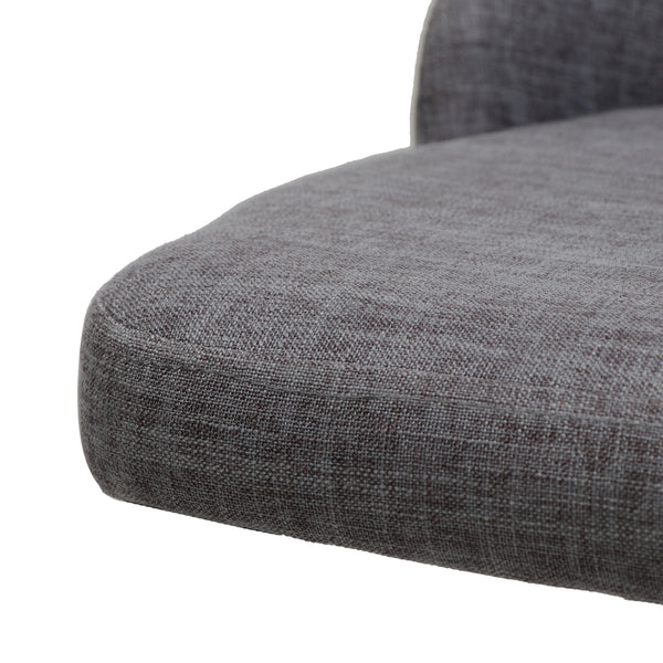 Gdf Studio Mable Mid Century Fabric Dining Chairs With Wood Finished Legs - Set Of 2