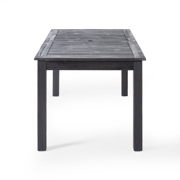 Gdf Studio Maddox Outdoor 6-Seater Acacia Wood Expandable Dining Set