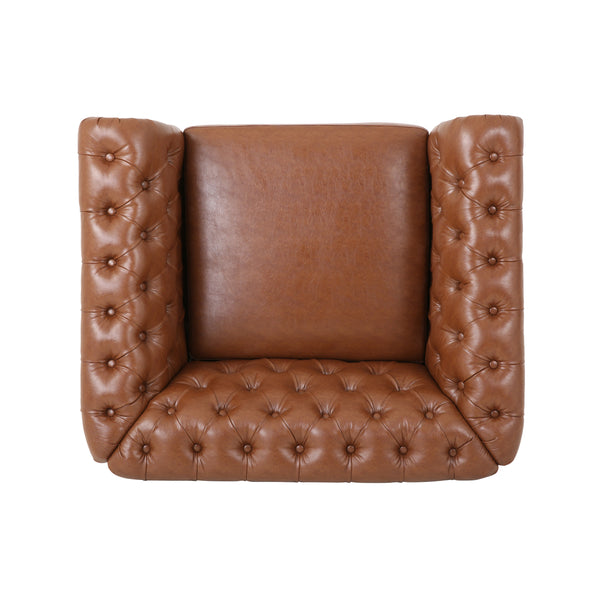 Gdf Studio Madelena Traditional Chesterfield Club Chair