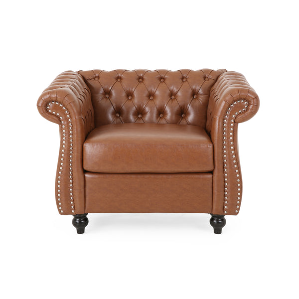 gdf studio Madelena Traditional Chesterfield Club Chair