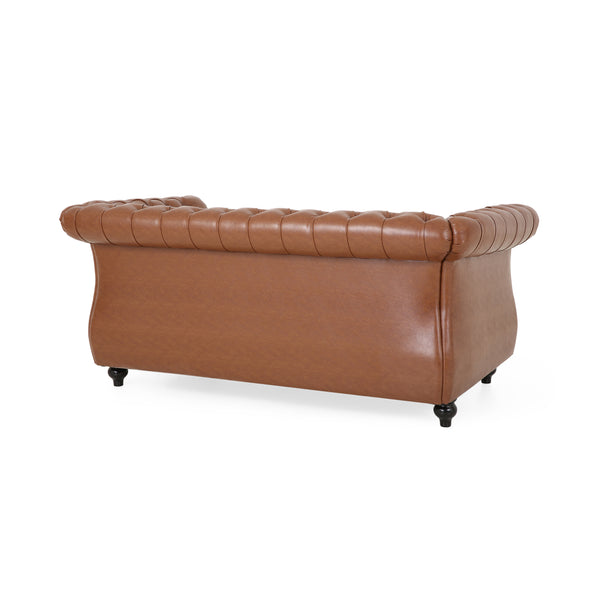 Gdf Studio Madelena Traditional Chesterfield Loveseat And Club Chair Set