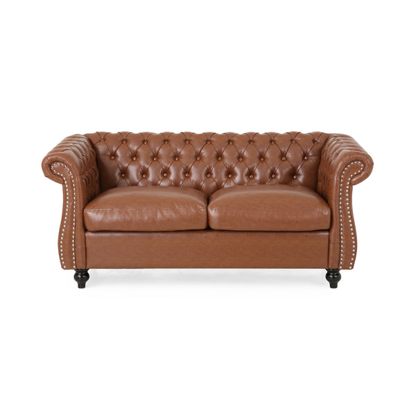 gdf studio Madelena Traditional Chesterfield Loveseat