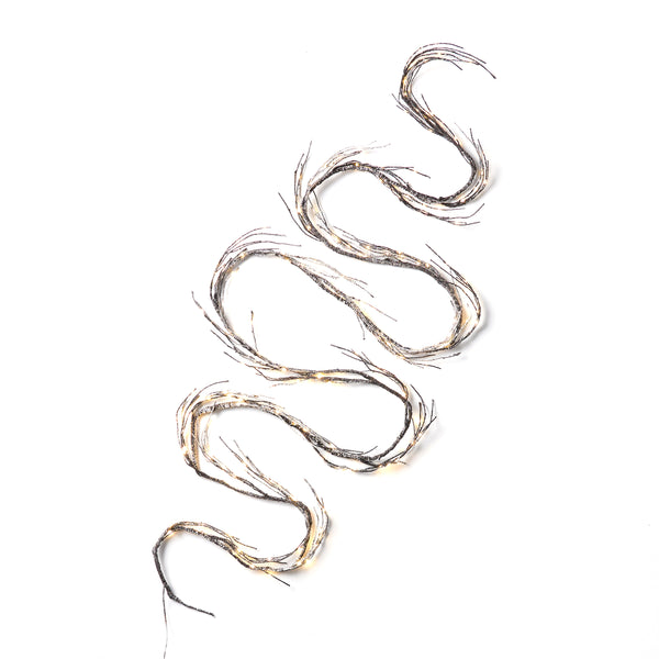 Gdf Studio Madely 18-foot Pre-Lit Warm White LED Artificial Christmas Garland