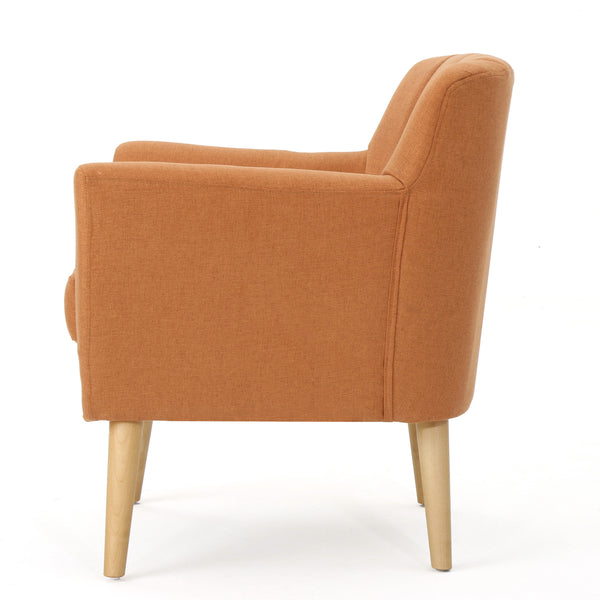Gdf Studio Madelyn Mid Century Modern Fabric Club Chair