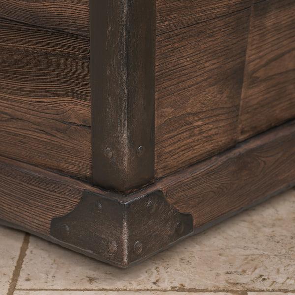 Gdf Studio Madge Outdoor Brown 32 Inch Square Fire Pit - 40 000 BTU