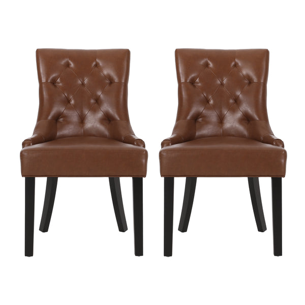 Gdf Studio Maggie Contemporary Tufted Dining Chairs Set Of 2
