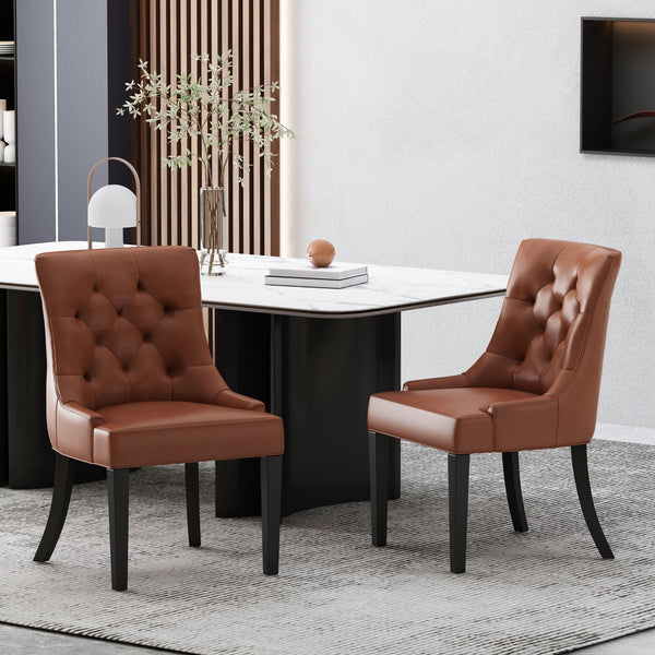Gdf Studio Maggie Contemporary Tufted Dining Chairs Set Of 2