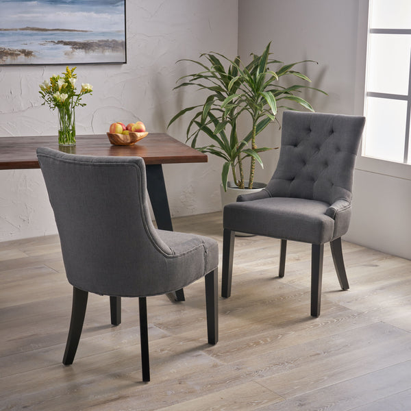 Gdf Studio Maggie Contemporary Tufted Dining Chairs Set Of 2