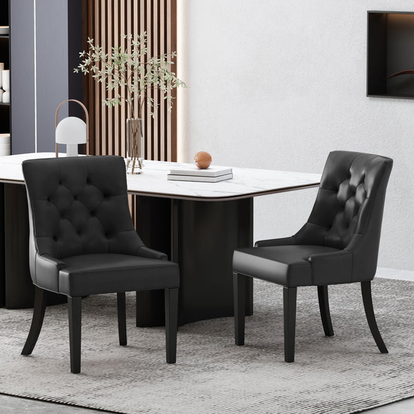 gdf studio Maggie Contemporary Tufted Dining Chairs Set of 2