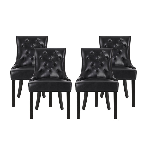 Gdf Studio Maggie Contemporary Tufted Dining Chairs Set Of 4