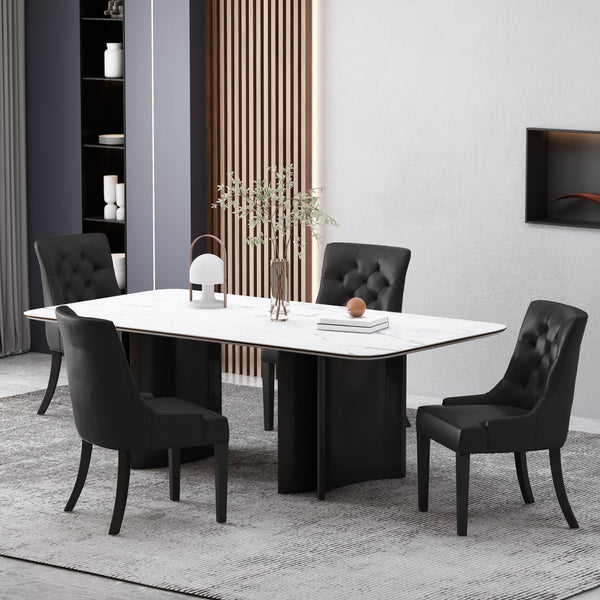 Gdf Studio Maggie Contemporary Tufted Dining Chairs Set Of 4