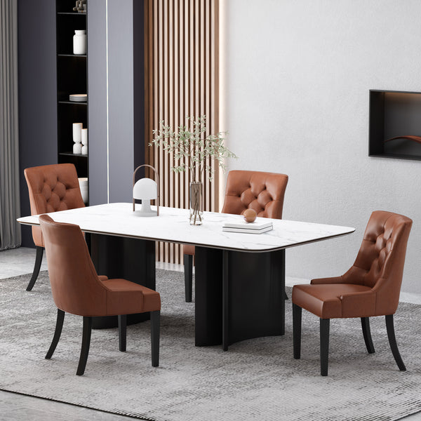 gdf studio Maggie Contemporary Tufted Dining Chairs Set of 4