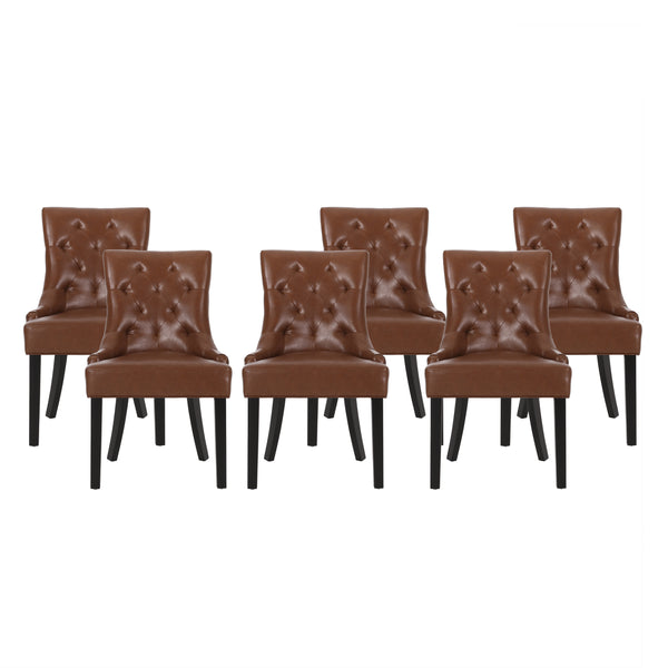 Gdf Studio Maggie Contemporary Tufted Dining Chairs Set Of 6
