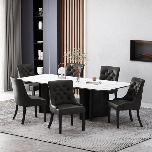 gdf studio Maggie Contemporary Tufted Dining Chairs Set of 6