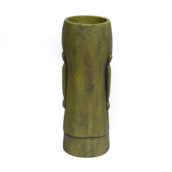 Gdf Studio Major Outdoor Easter Island Tiki Urn Antique Green Finish
