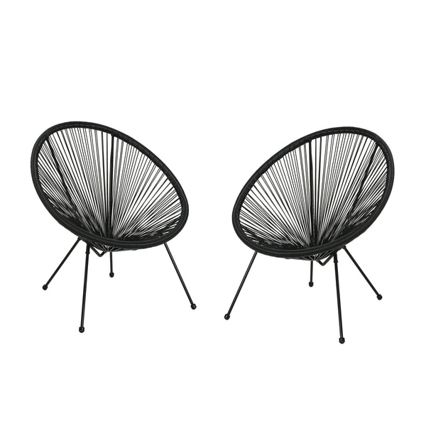 gdf studio Major Outdoor Mexican String Weave Chair (Set of 2)