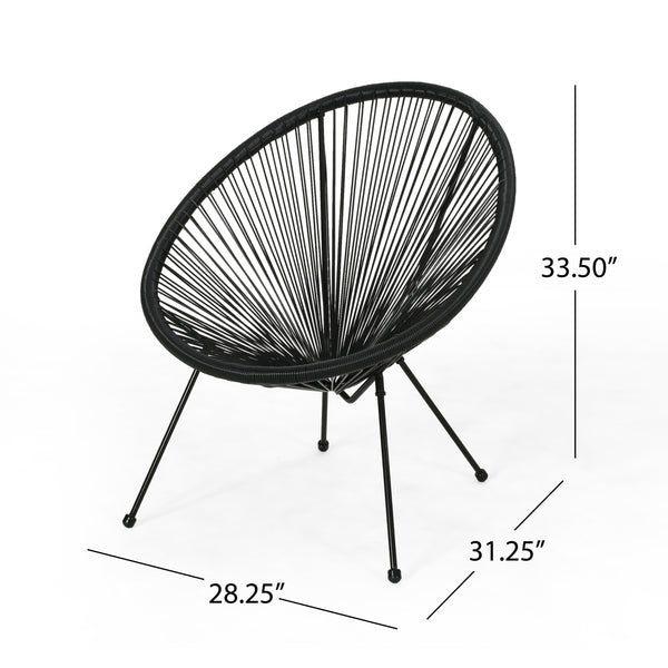 Gdf Studio Major Outdoor Mexican String Weave Chair (Set Of 4)