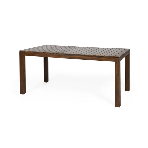 gdf studio Malaysha Outdoor Rustic Acacia Wood Dining Table