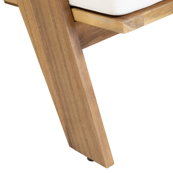 Gdf Studio Malheur Outdoor Acacia Wood Club Chairs With Cushions (Set 2)