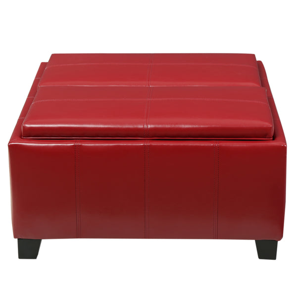 Gdf Studio Mansfield Contemporary Tray Top Storage Ottoman