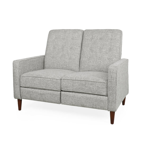 Gdf Studio Manville Contemporary Tufted Loveseat Pushback Recliner