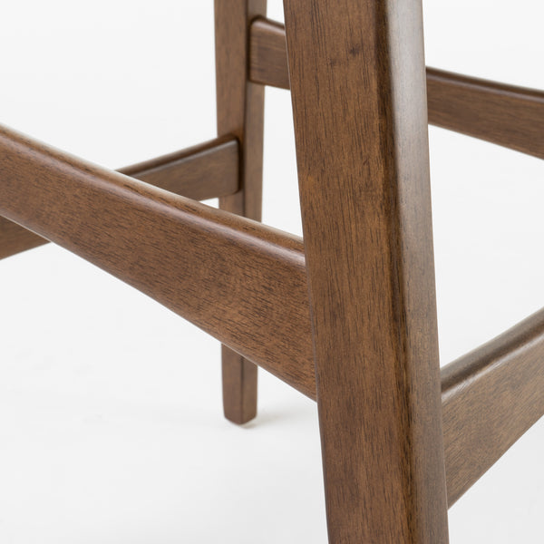 Gdf Studio Margaret Dark Brown Leather/ Walnut Finish 30-Inch Bar Stool (Set Of 2)