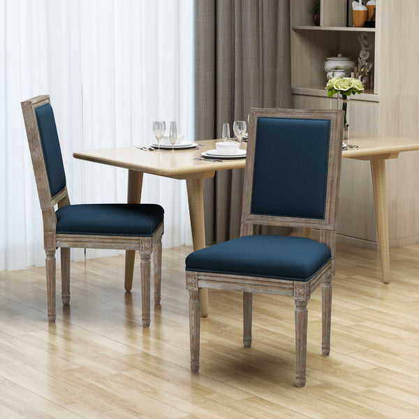 Gdf Studio Margaret Traditional Fabric Dining Chairs (Set Of 2)