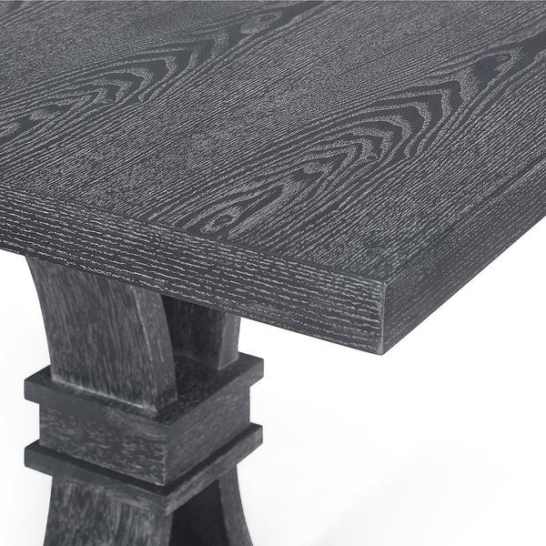 Gdf Studio Maria French Country Fabric Upholstered Wood 7 Piece Expandable Dining Set