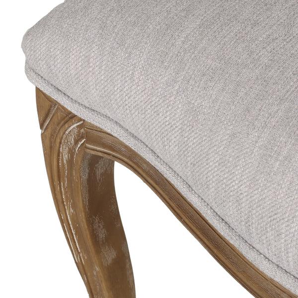 Gdf Studio Mariette French Country Wood And Cane Upholstered Dining Chair Set Of 6