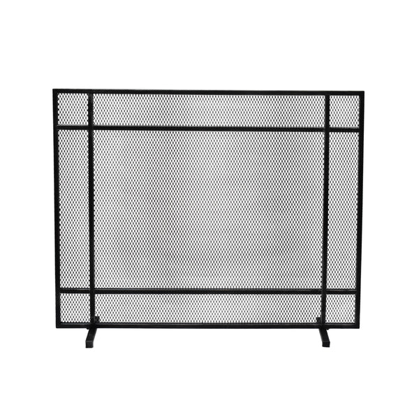 gdf studio Markus Modern Single Panel Iron Firescreen