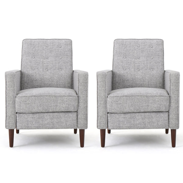 gdf studio Marston Mid Century Modern Fabric Recliner (Set of 2)