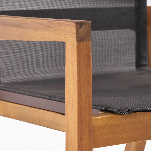 Gdf Studio Martha Outdoor Acacia Wood 8 Seater Dining Set