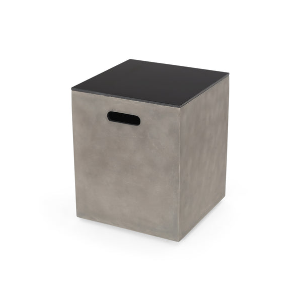 gdf studio Marvel Outdoor Modern Tank Holder Side Table
