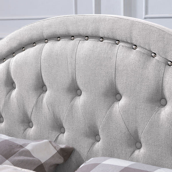 Gdf Studio Mason Fully-Upholstered Traditional Bed Frame